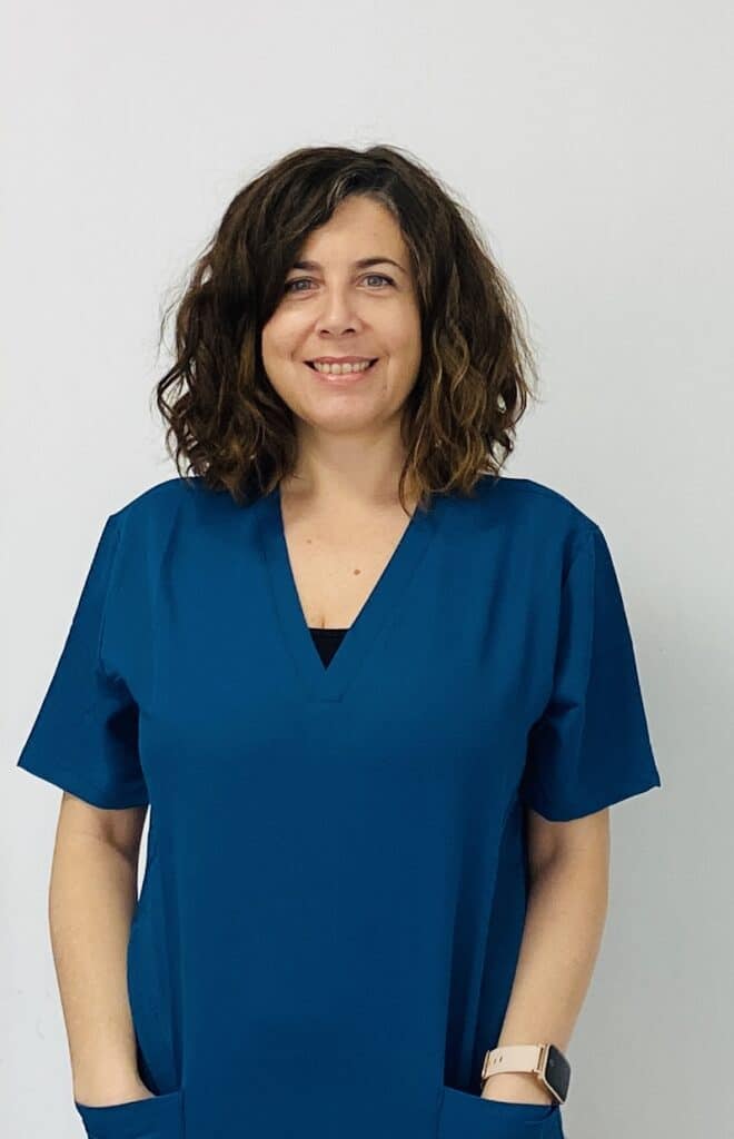 foto de beatriz con una camiseta azul