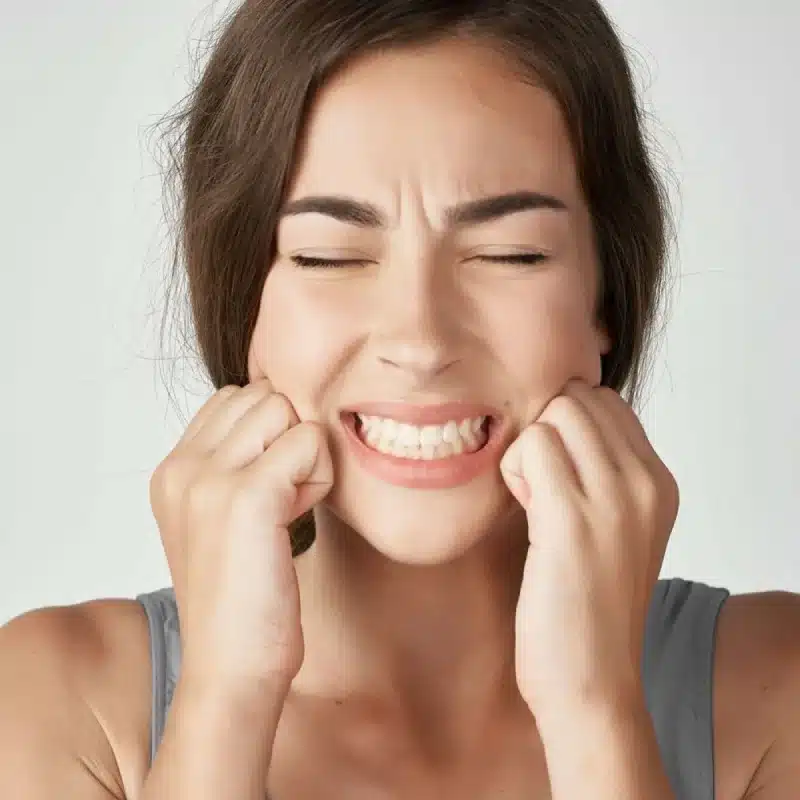 paciente con dolor en la mandibula