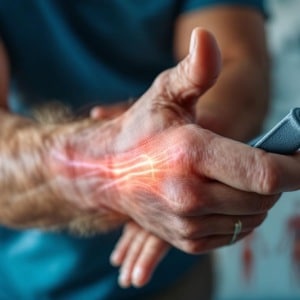 paciente con dolor en la muneca